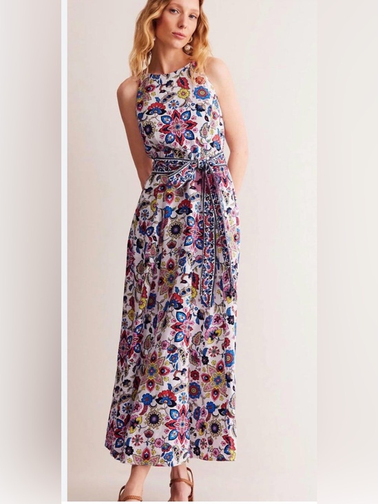 Boden Dresses & Skirts - Boden linen halter maxi dress print 8